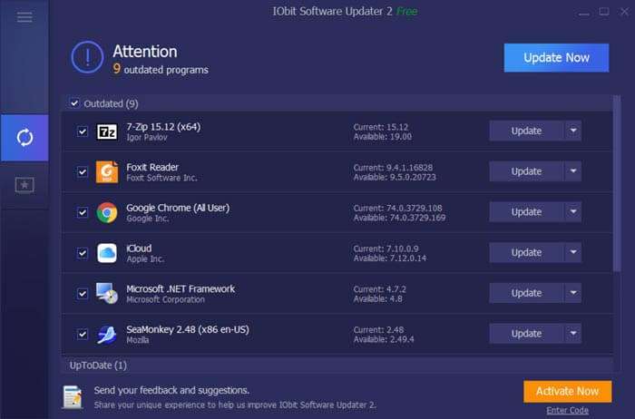 IObit Software Updater Pro 4.5.1.257 Crack + Activation Key 2022