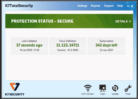 K7 Total Security 16.0.0750 Crack + Keygen Free Download 2022